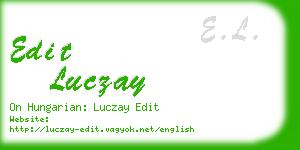 edit luczay business card